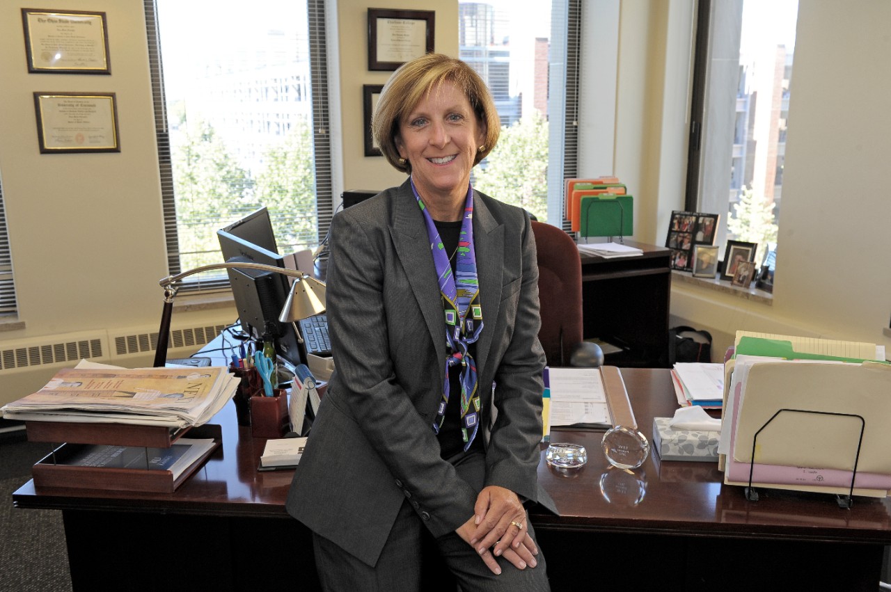 Dean Tina Whalen in her office 