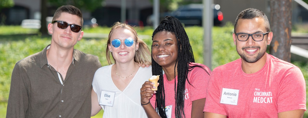 Four new medical students during 2019 orientation week