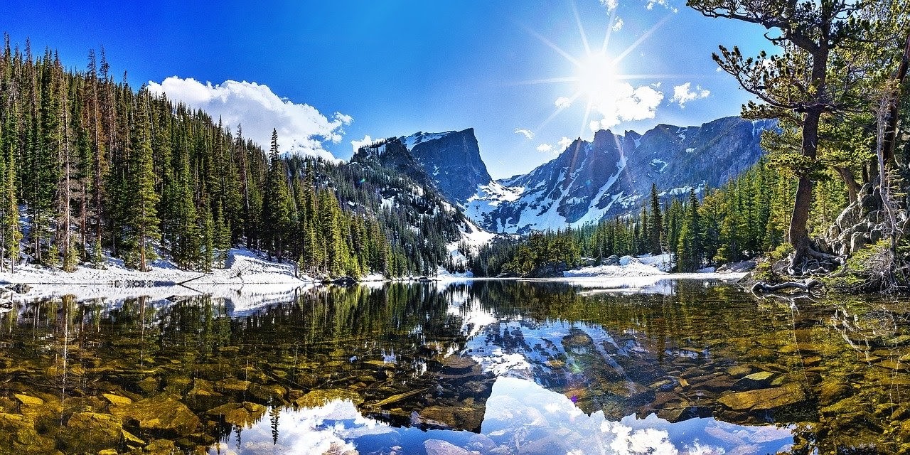 Nature at the Rocky Mountains National Park in Colorado.