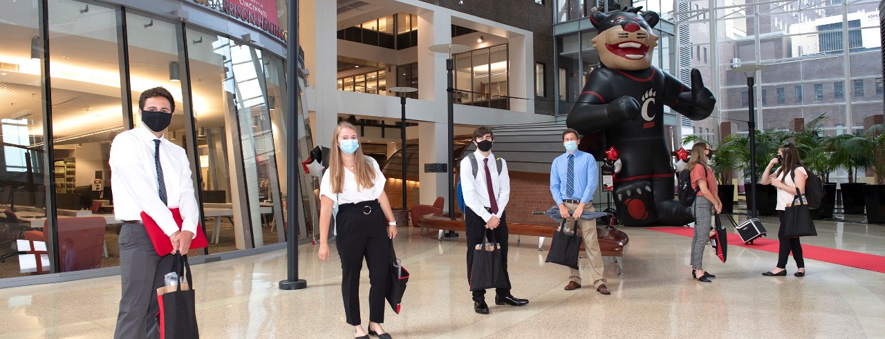 Medical students shown in the UC College of Medicine.