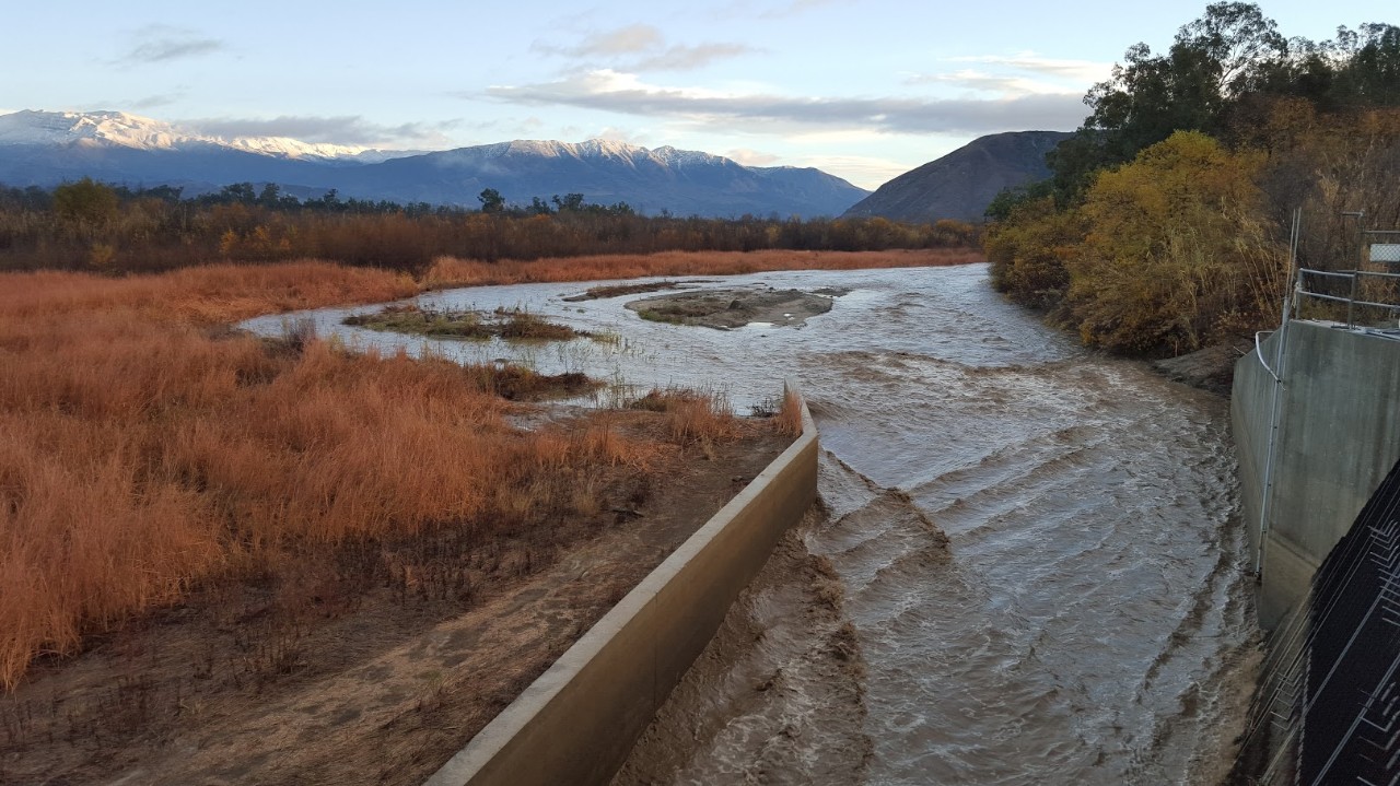 The Santa Clara River.