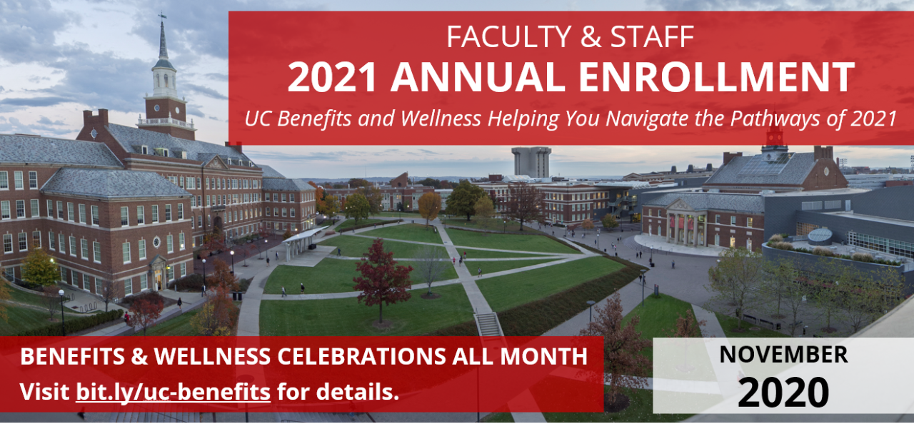 annual enrollment banner with west campus background