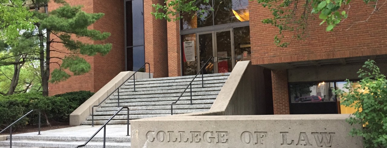 Front entrance of the UC College of Law.