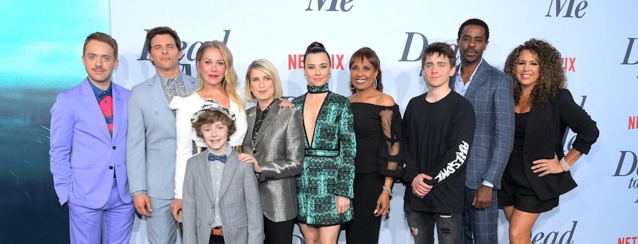 Actors at a show premiere