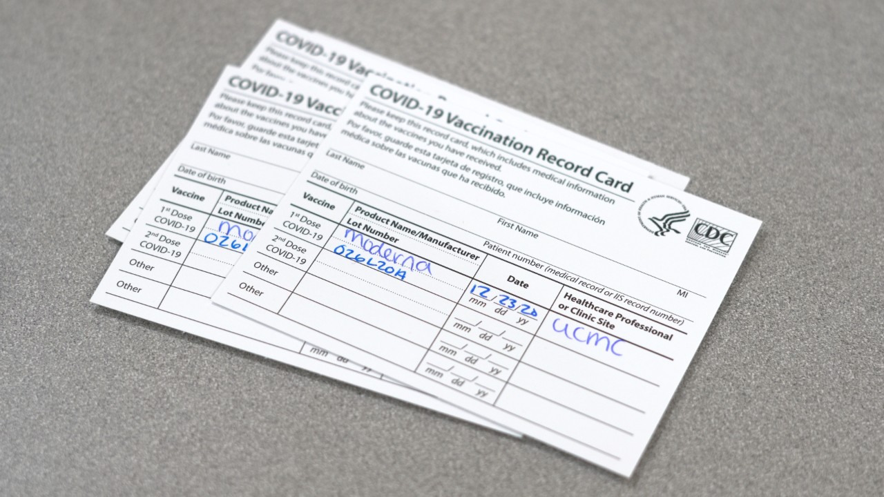 COVID-19 vaccination card