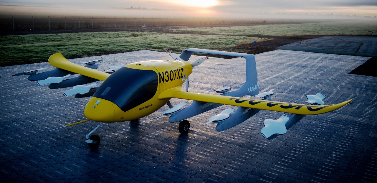 A Wisk Aero vertical-takeoff aircraft.