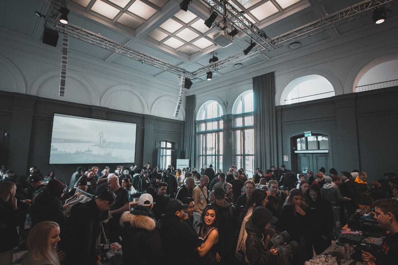 indoor group of people at an event