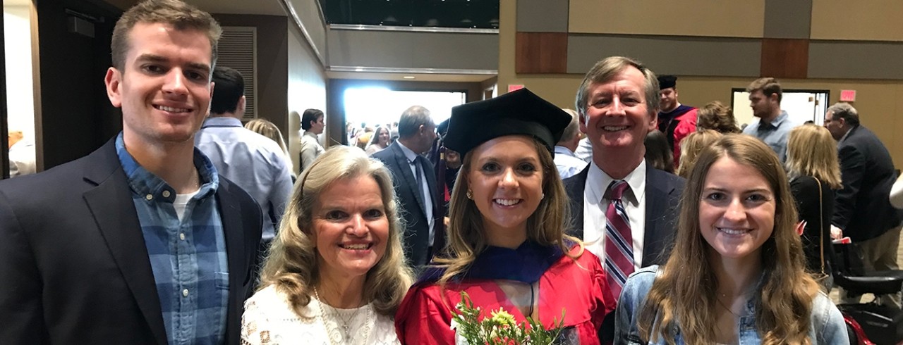 The Emmert family at Betsy Emmert's law school graduation.