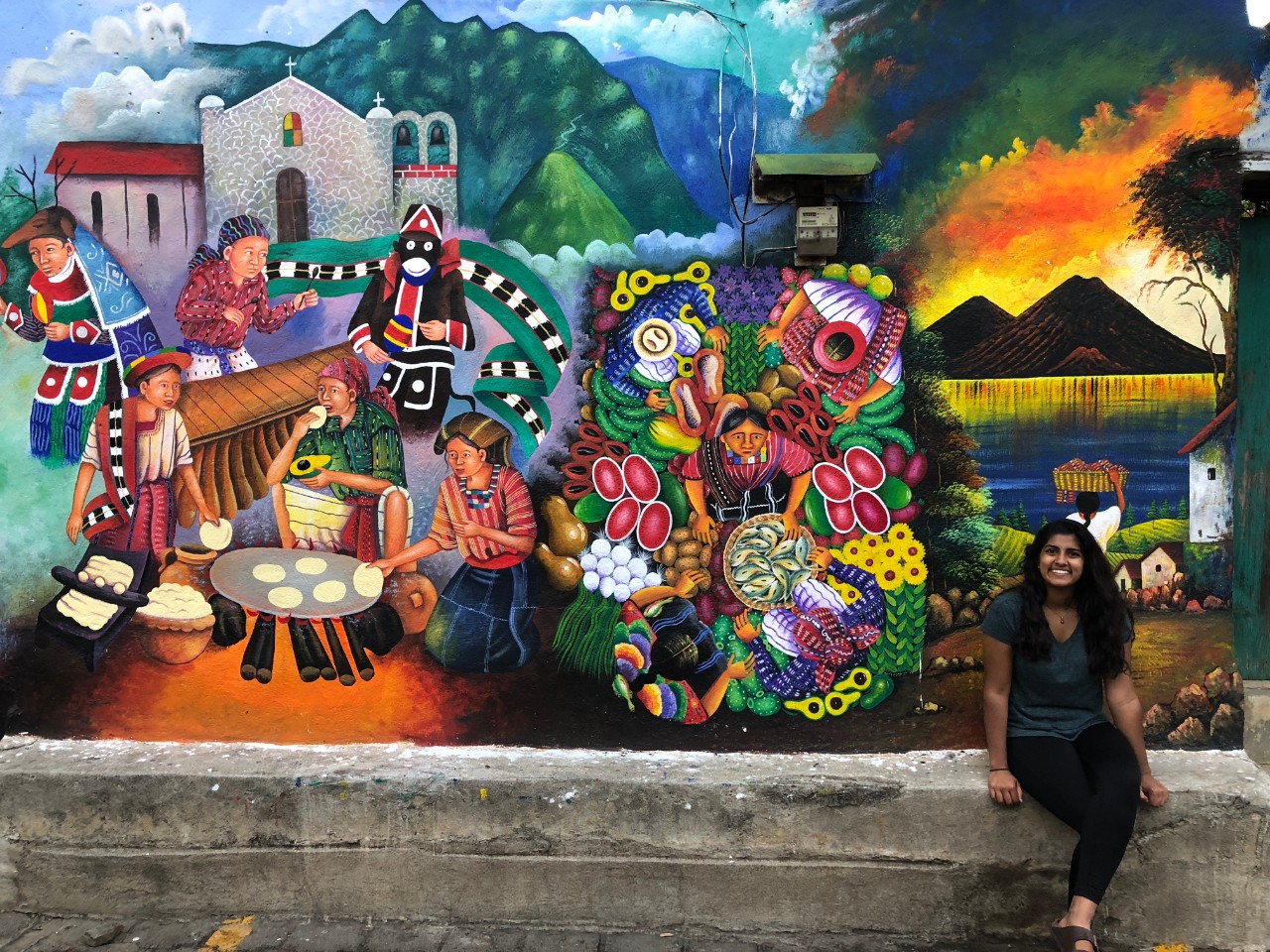 A&S and College of Medicine graduate Priyanka Sai Vemuru in Guatemala where she volunteered to work with people with disabilities.