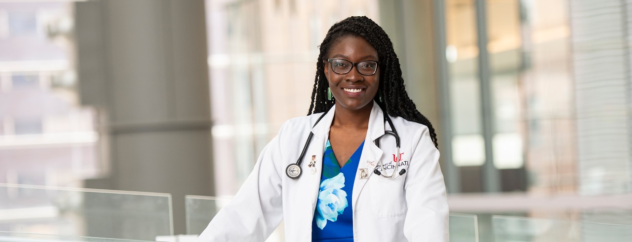 female doctor in white coat