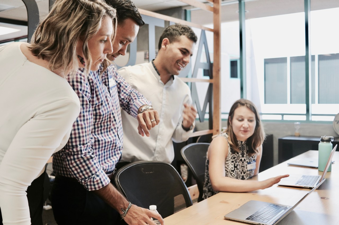 Workers in office