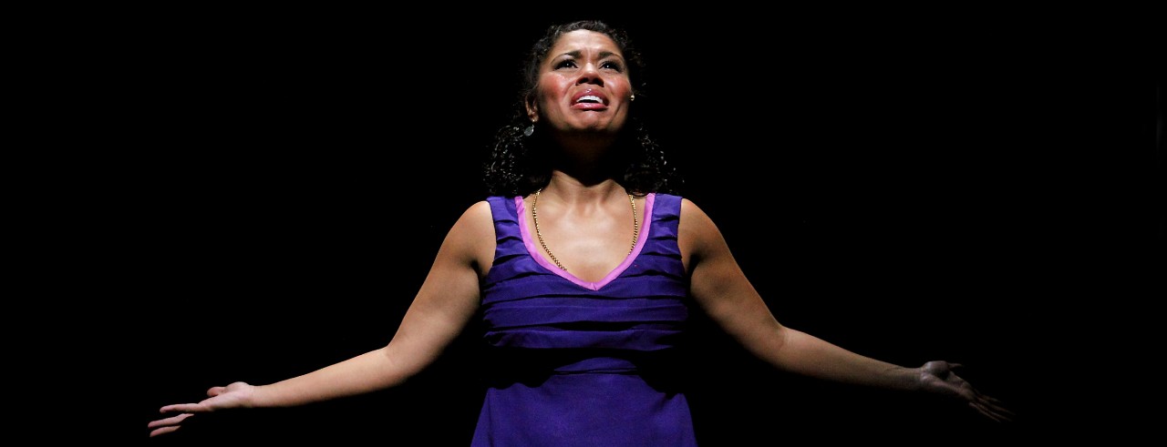 A performance photograph of new CCM faculty member Keyona Willis.