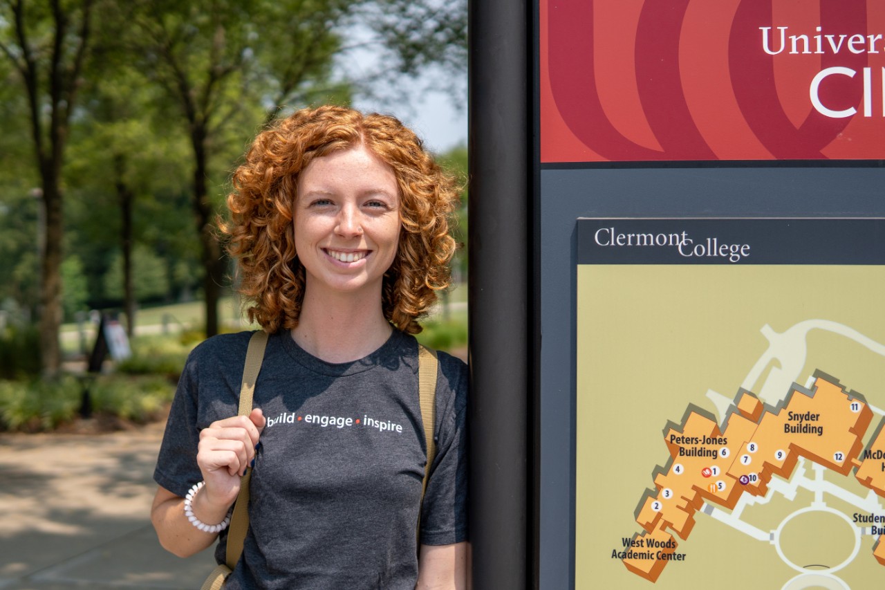 Students smiling on campus