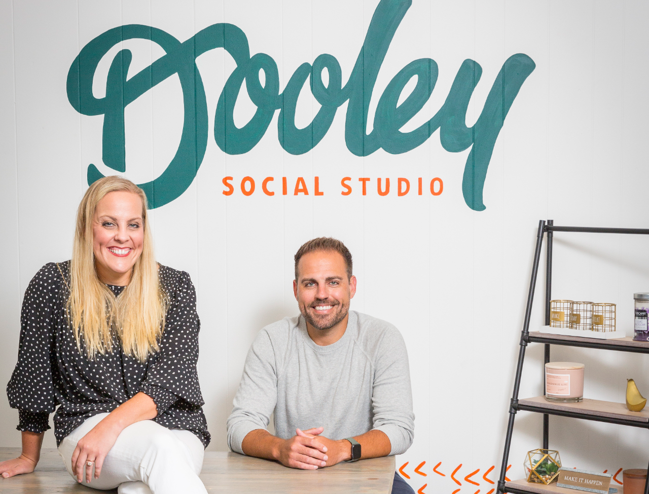 Matthew Dooley (Partner & CEO) and Keri Stephens (Partner & COO) of Dooley Social Studio
