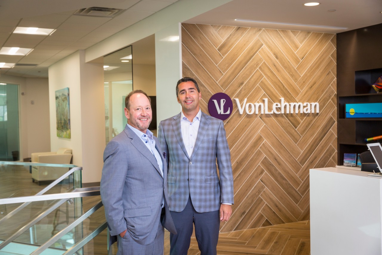 From left: Brian Malthouse (CEO) and Adam Davey (Shareholder) of VonLehman CPA & Advisory Firm