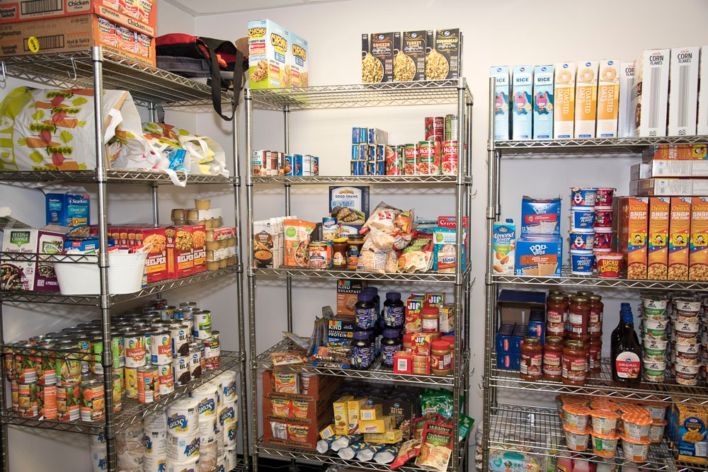 Food pantry shelves