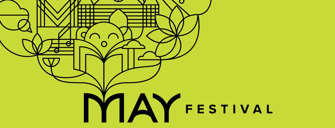 An illustration of the May Festival logo.
