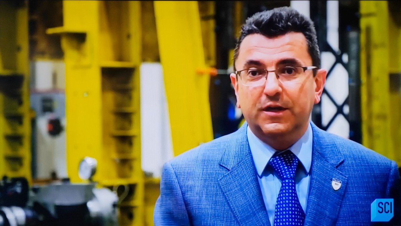 UC associate professor Gian A. Rassati talks to Science Channel for its show "Engineering Catastrophes." 