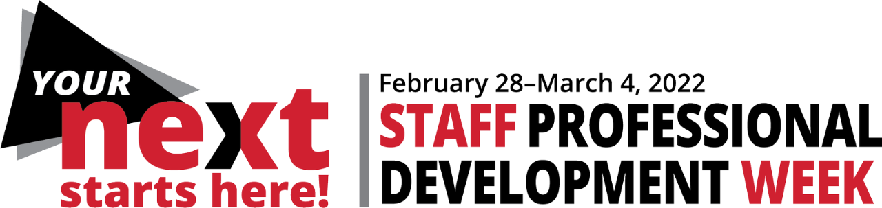 Staff Professional Development Week graphic
