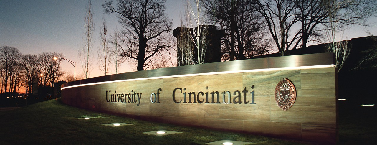 University of Cincinnati sign