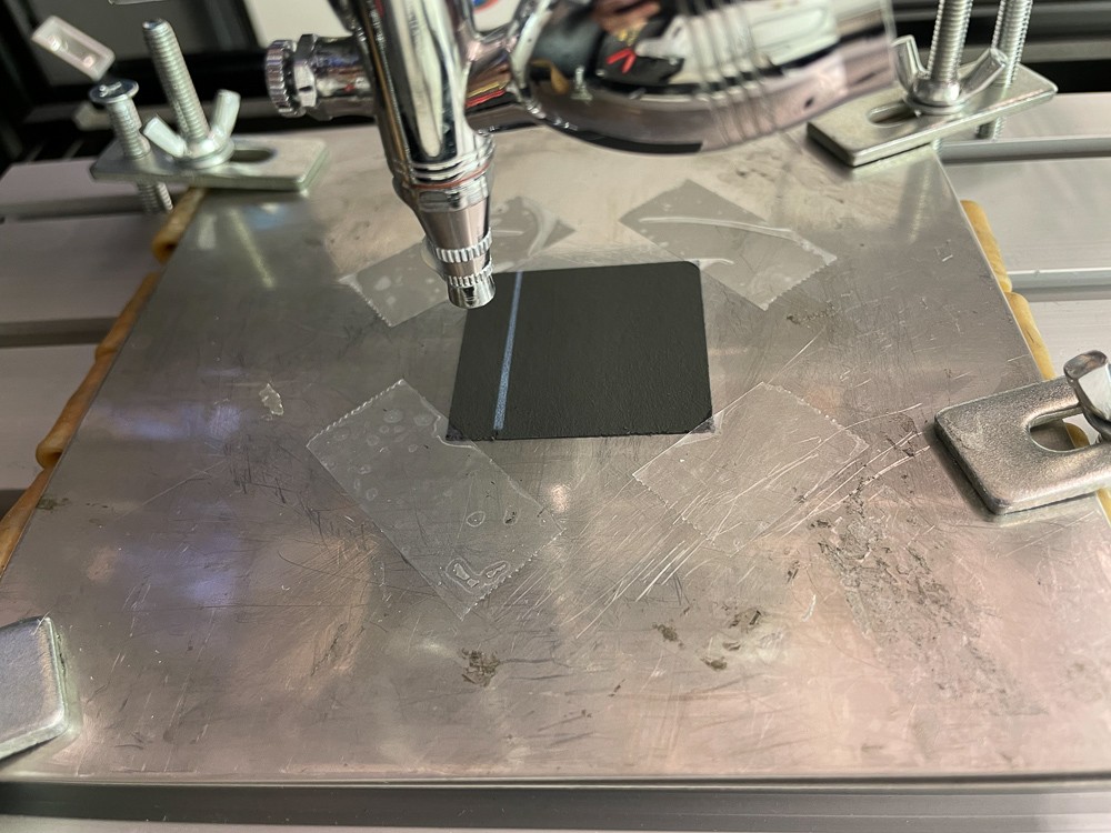 A reactor and tandem electrodes in a UC engineering lab.