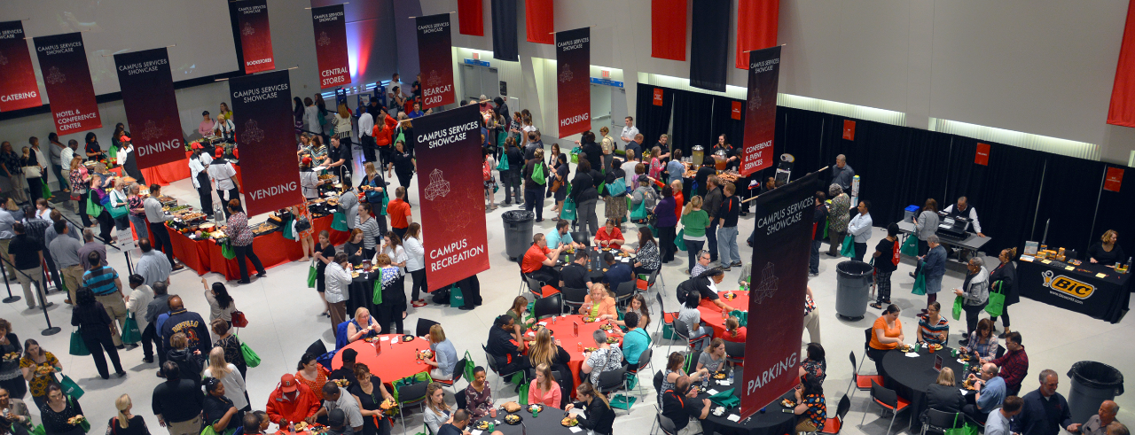 People in Great Hall enjoying an event