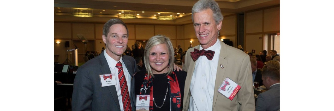 Rusty, Jennifer and Steve at an event