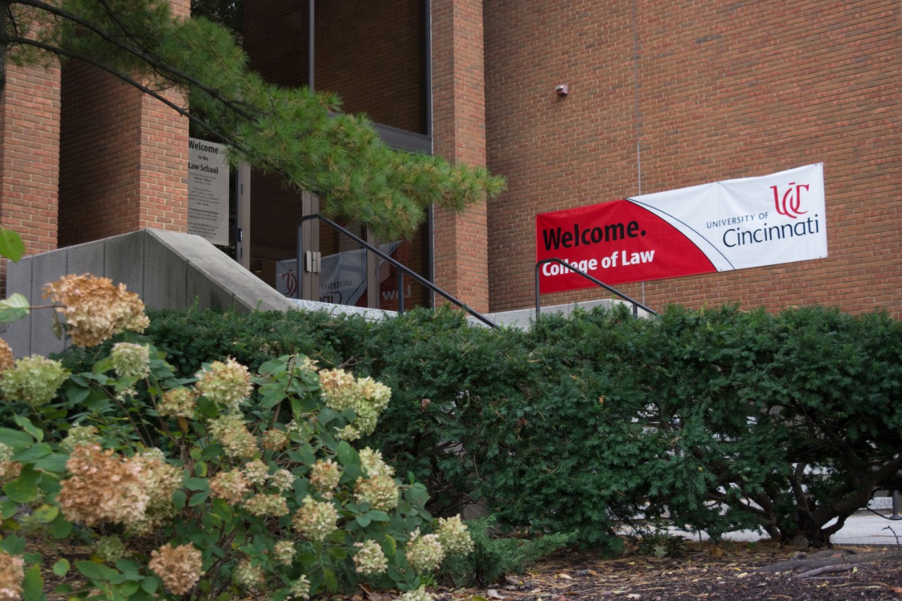 Entrance to the College of Law building.