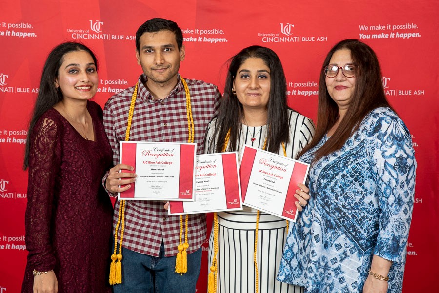 Rauf family posing at Celebrating the Best event