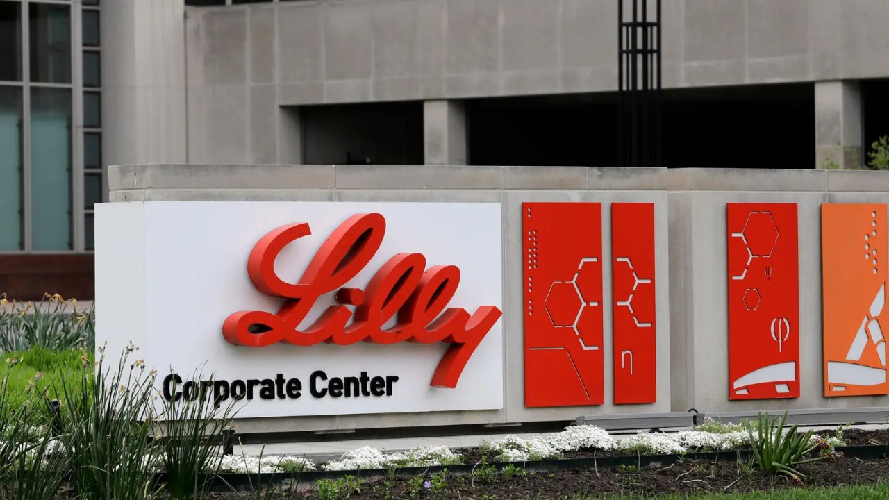A photo of Eli Lilly corporate center