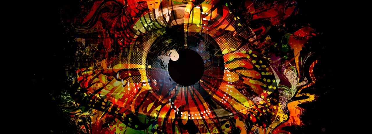 Abstract image of an eye