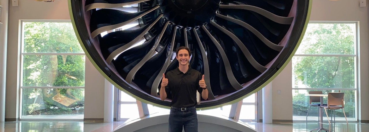 UC co-op Steven Habra at GE Aviation