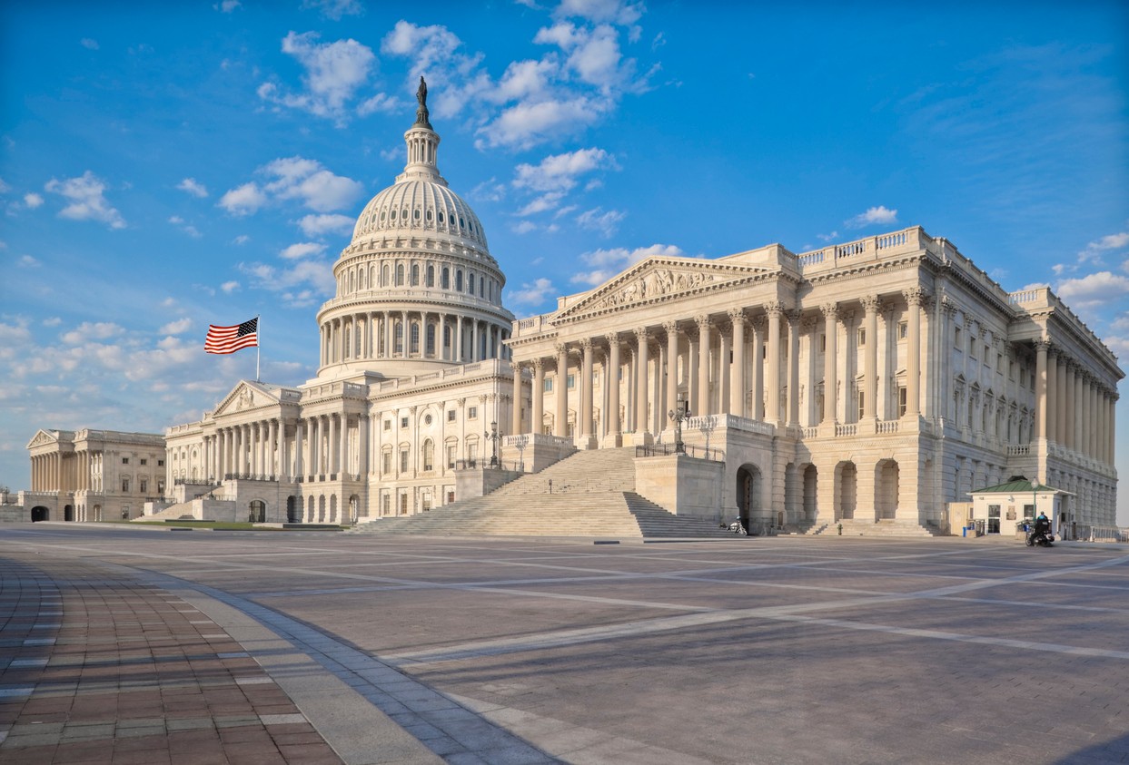 The United States Capital building in DC