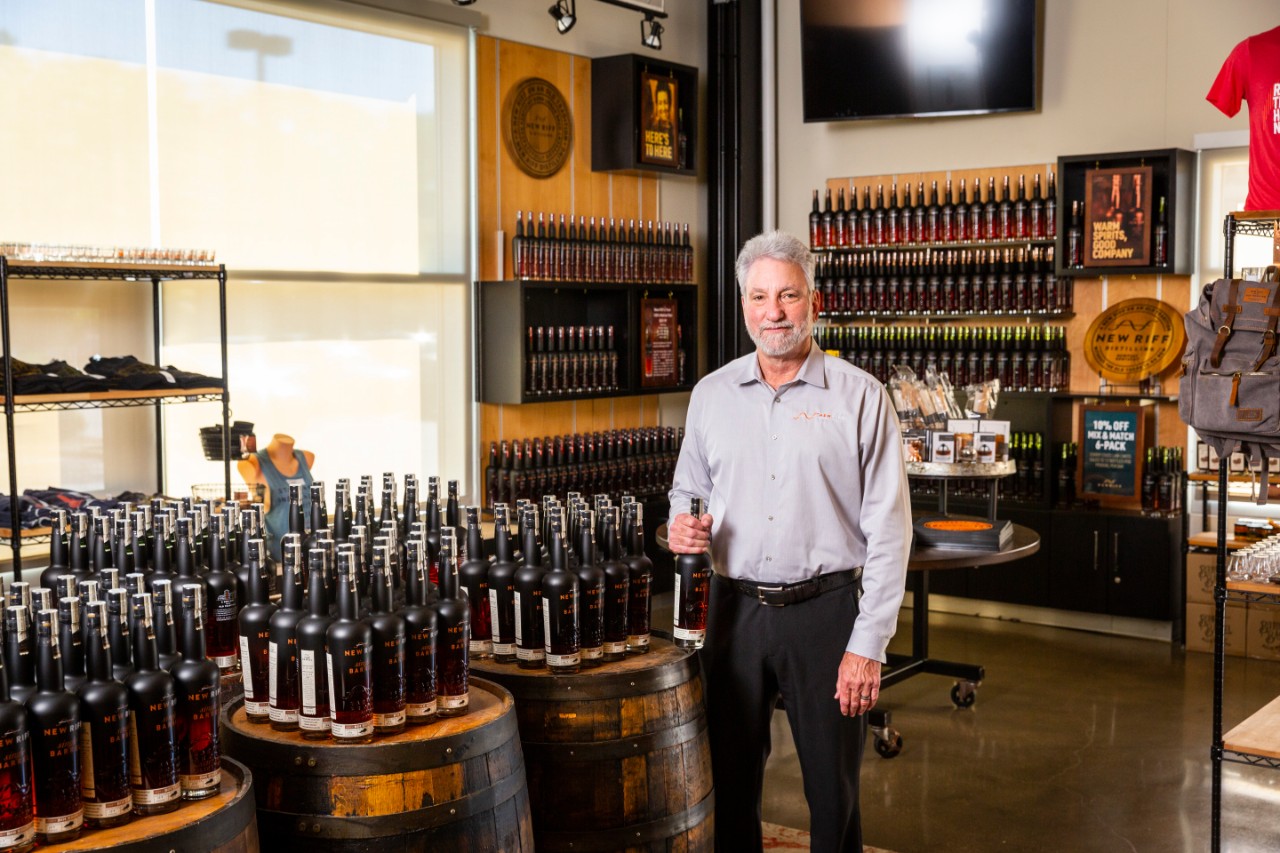 Ken Lewis (Founder/CEO) of New Riff Distilling