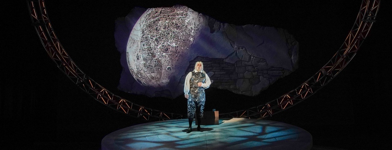 A production image from CCM's performance of "Galileo Galilei"