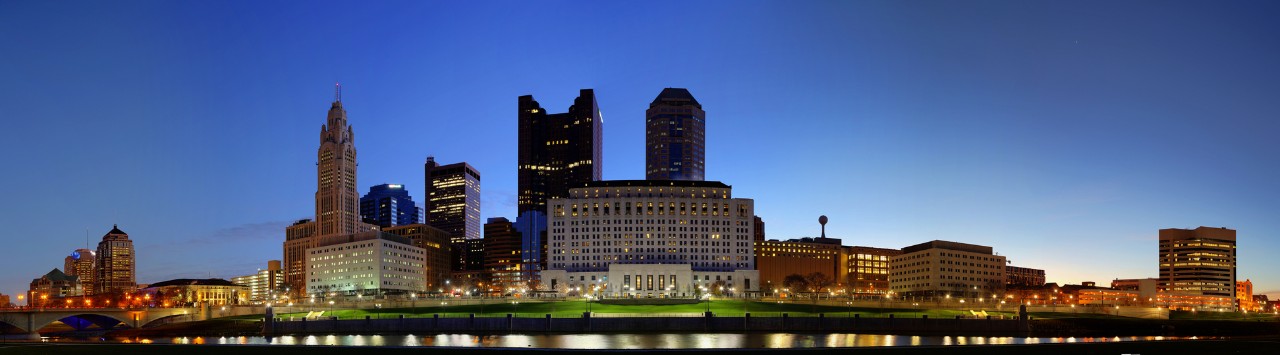 Ohio's Supreme Court at night