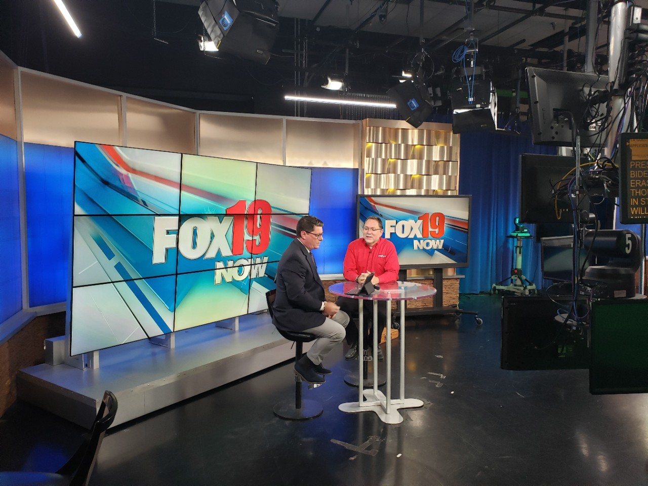 image of Randy Ulses at the Fox 19 studio