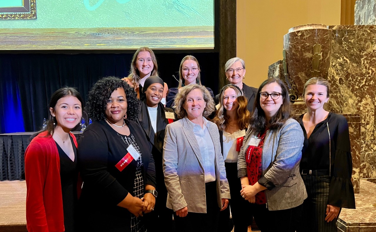 Marianne Lewis is joined by Lindner colleagues and students at the Women Who Mean Business celebration.