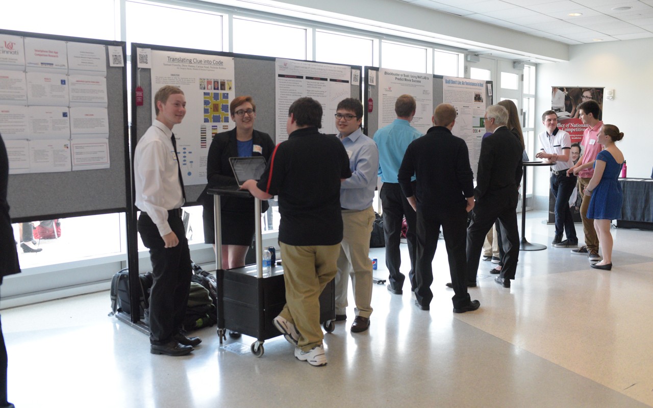 UC students present capstone posters 