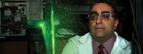 Dr. Sid Khosla with laser