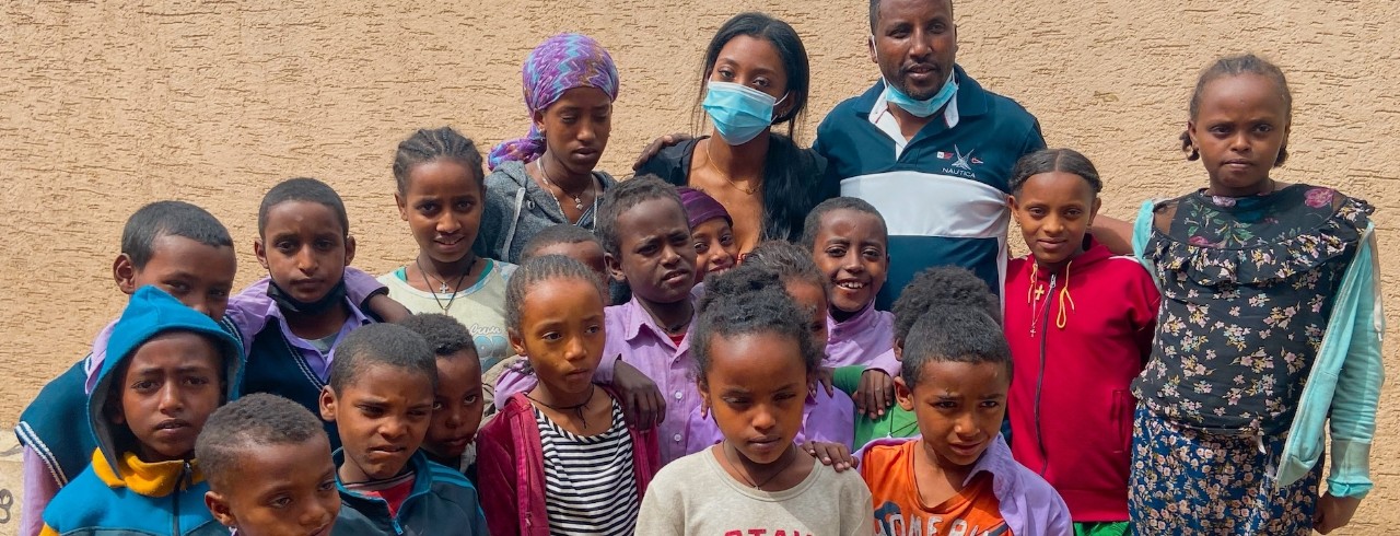 Bitanya Derese visits with Korah Kids in Addis Ababa, Ethiopia.