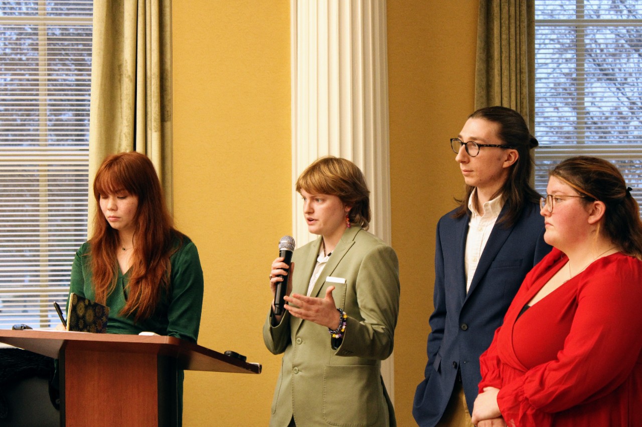 Students presented their reform proposal regarding divisive concept bans in public schools. 