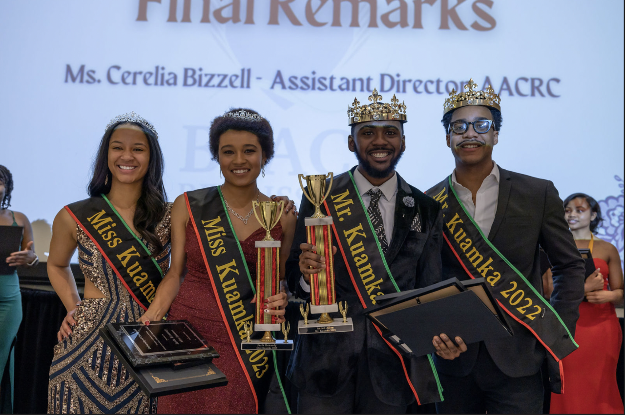 UC's Mr. and Miss Kuamka 2022 and 2023 award recipients.