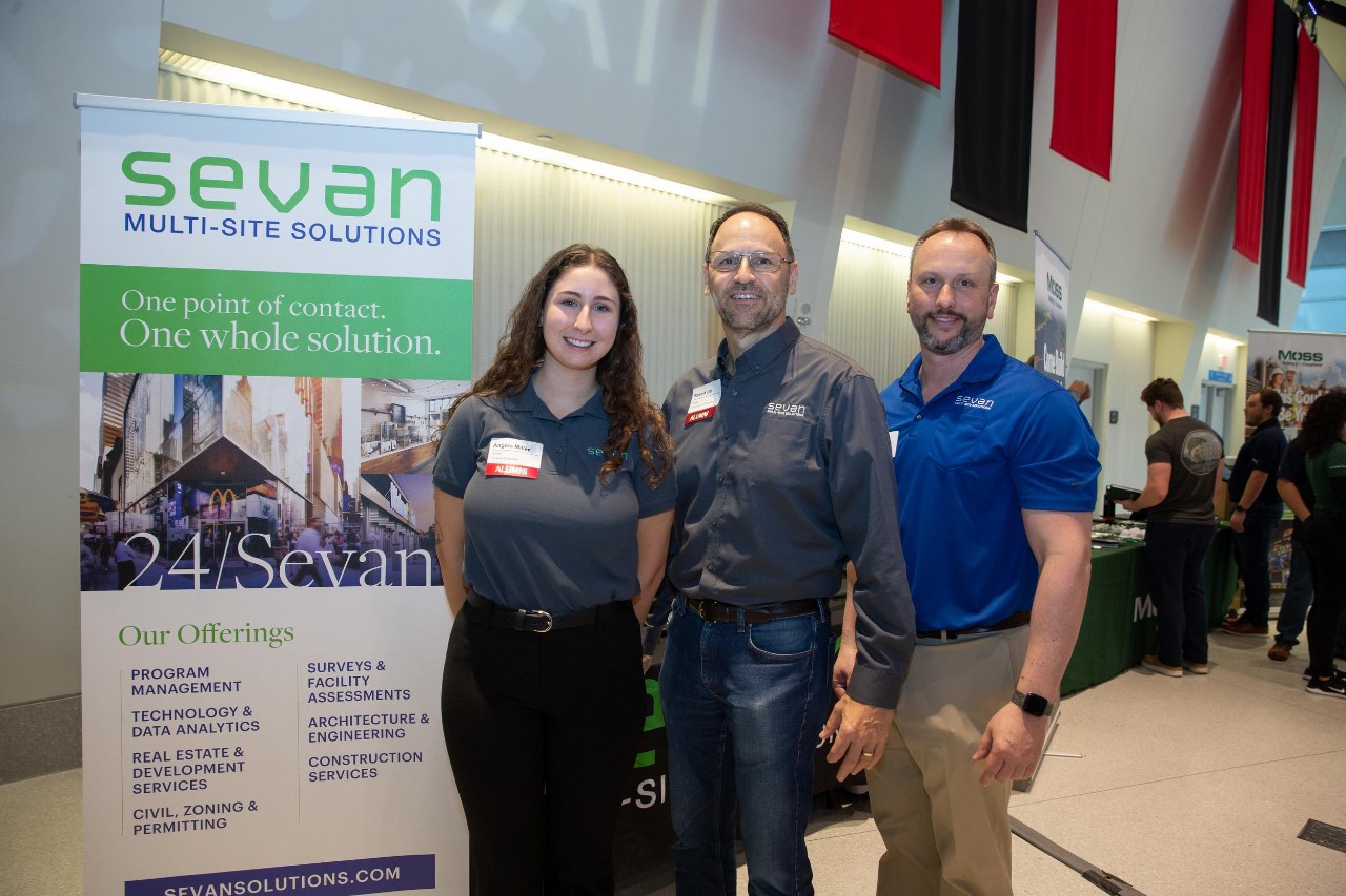 Angela Miller, Steve Kuhn and Chris Galazka at UC Career Fair