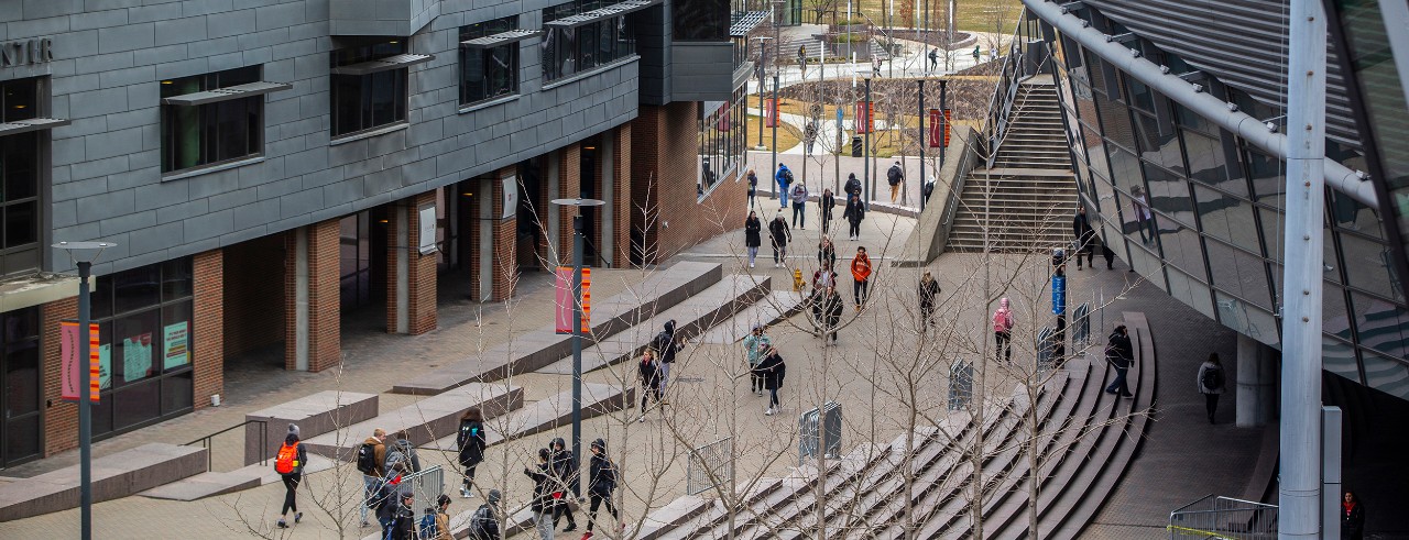 Students walking on MainStreet