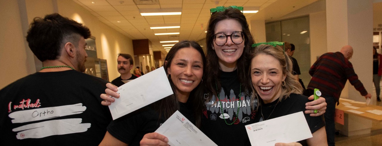 students with envelopes