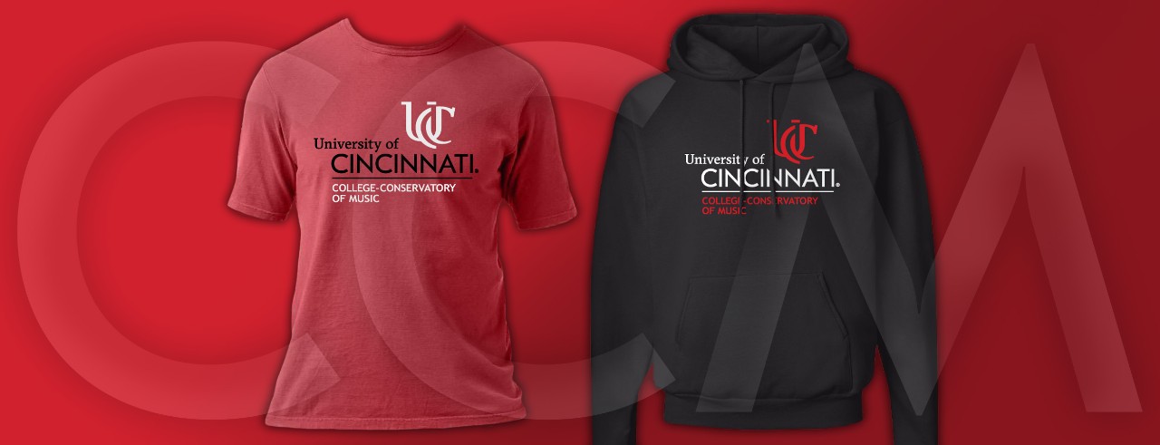 Mock ups of the CCM-branded apparel currently available for purchase.