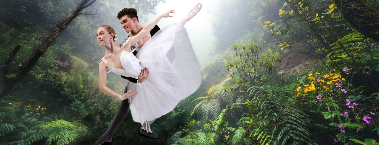 A promo graphic of a Dance production