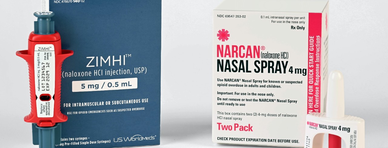 Naloxone doses in injection and nasal spray form