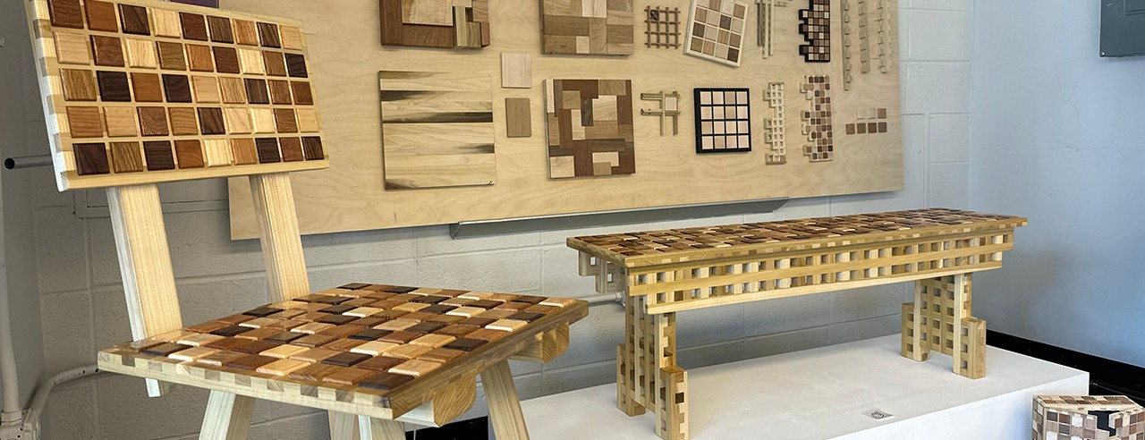 Furniture created at the UC Ground Floor Makerspace